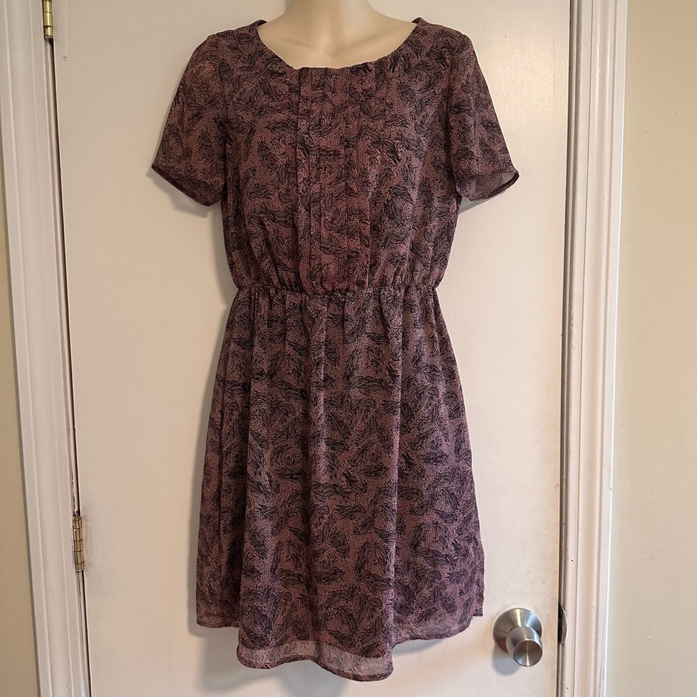 Mauve Black I🖤RONSON Midi Dress Sz XS